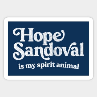 Hope Sandoval / Faded Style Retro Typography Design Sticker